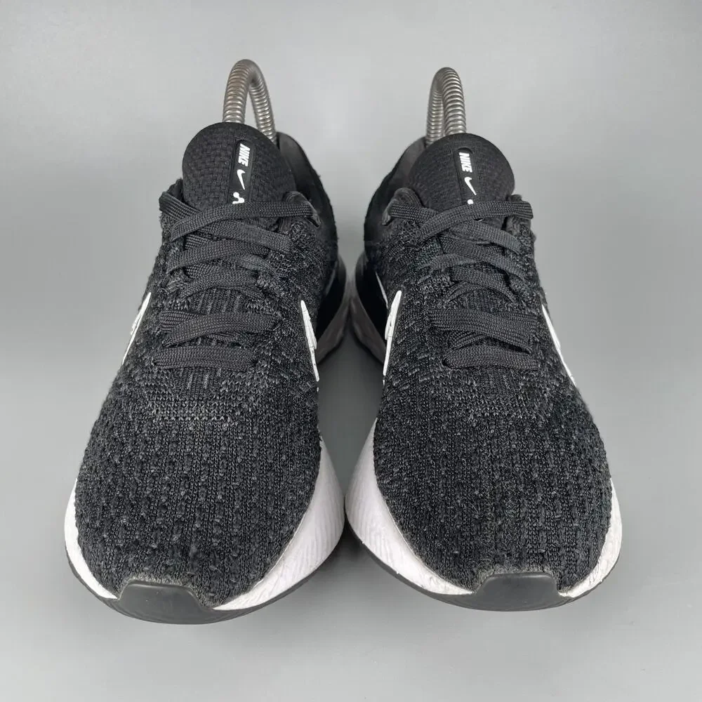 Nike React Infinity Run Flyknit 3 Women 6 Black Running Shoes Athletic Sneakers